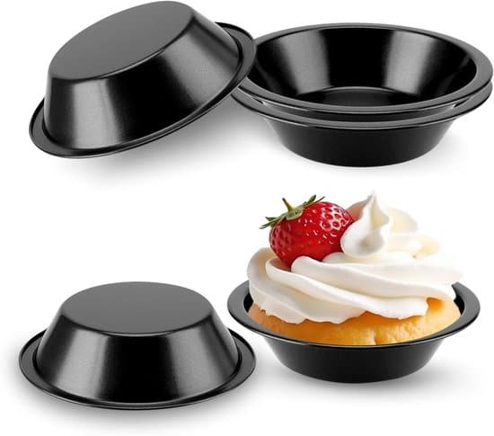 Mini kageformssæt (5 dele) - Runde kage- og dessertbageforme - 10 cm