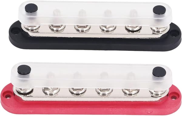 M8 strömfördelningsmodul, 2-pack, bussplintmodul, med lock