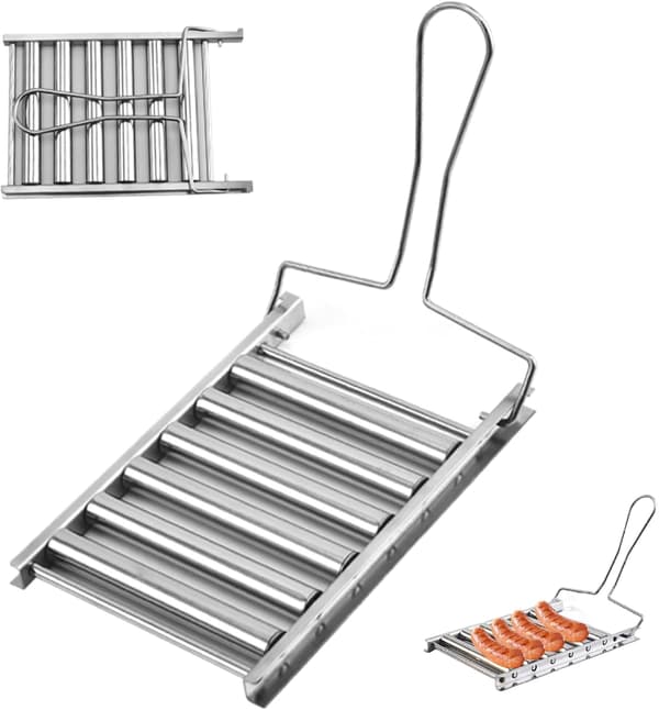 Korvgrill, korvgrill i rostfritt stål