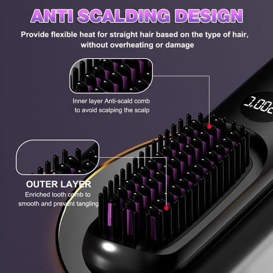Mini plattång - Anti-skållningsfunktion - Tre temperaturinställningar - USB-C-gränssnitt - Resevänlig - Lämplig för hemmabruk - Vit