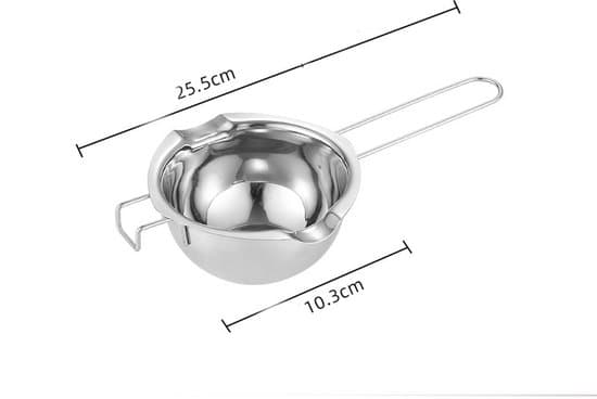 480 ml dobbeltkedel/smeltedigel i rustfrit stål - til chokolade/lys-fremstilling