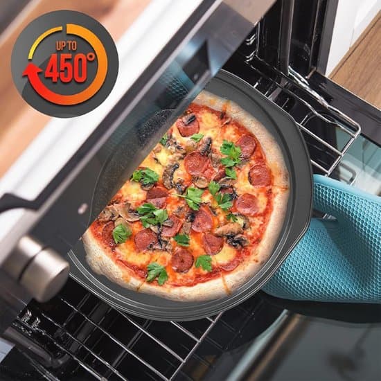 Non-Stick Pizzapannor för Ugn - 35 cm, 2 Delar