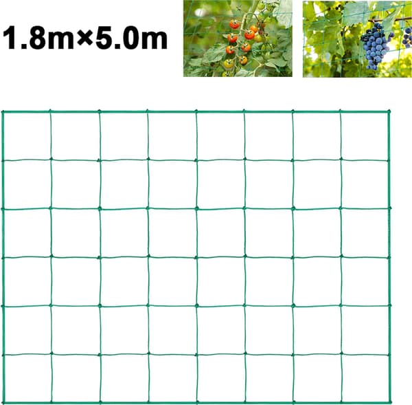 Växtnät, spaljé för klätterväxter, 1,8 x 5 meter