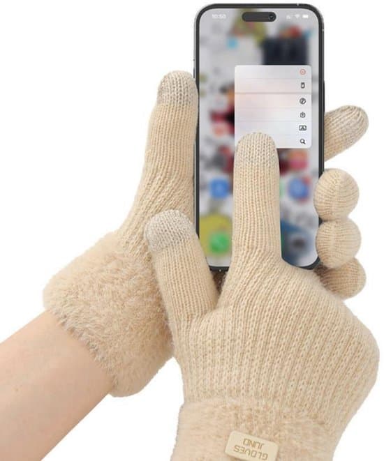 23*9cm - Touchscreenhandsker - Efterårs- og vinteressentials - Tykke handsker - Udendørs cykelhandsker - Til både mænd og kvinder