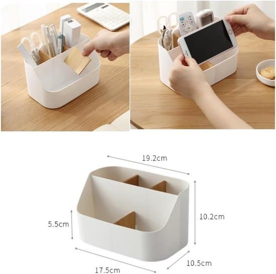 Multifunktionel Bordorganizer med 5 Rum til Kontor og Hjem