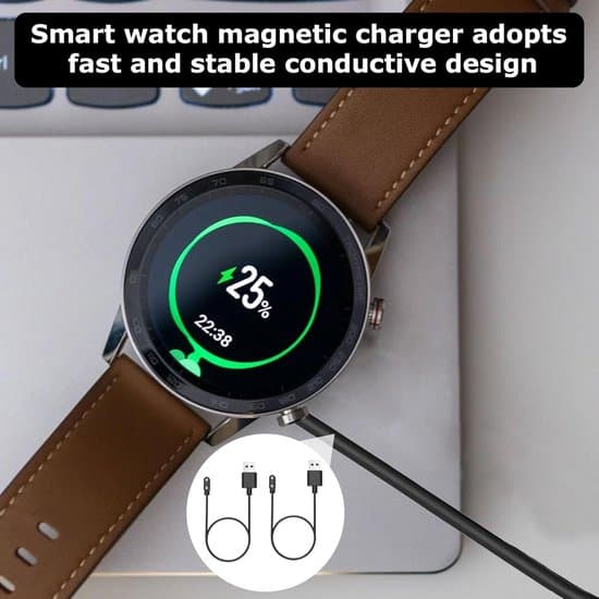 2 stk. Universal USB 2-bens Magnetisk Smartwatch Oplader (2,84 mm, Model A+B)