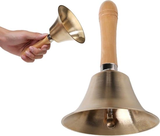 8 cm brun metall klassisk handklocka/receptionsklocka