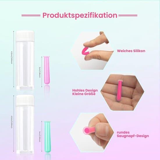 4-pack kontaktlins sugkoppar - Flerfärgad