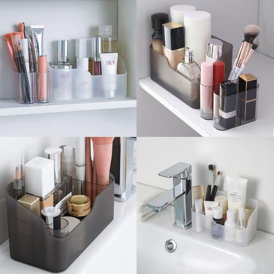 Makeup Organizer - Kosmetisk Børsteholder - 2 Stykker - Gennemsigtig