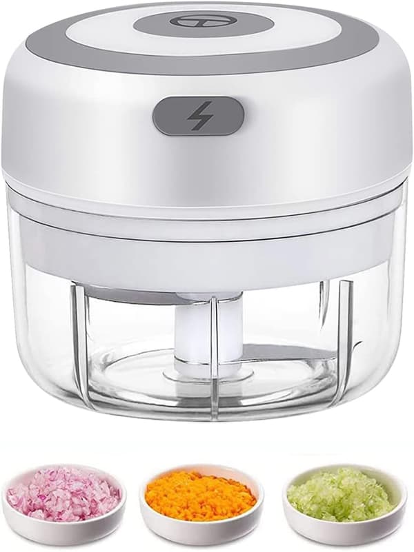 Elektrisk Mini Hvidløgshakker, 100 ml Madhakker, USB, Bærbar Mini Foodprocessor