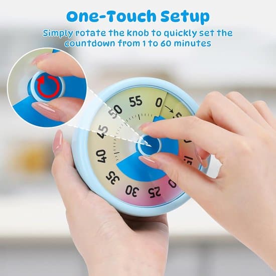 Timer - Tyst tidshantering (blå - 11*5*11)