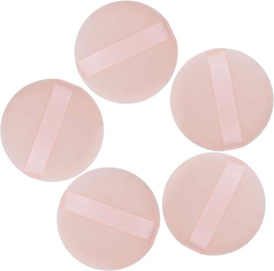 Pieces Spread Powder Puffs - Bløde bomulds makeup-puder - Velegnet til løs pudder og settingpudder (2,75 tommer)