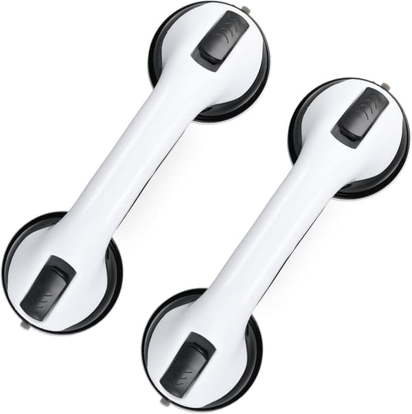 Badkar och duschhandtag, 2-pack duschhandtag, svart och vit