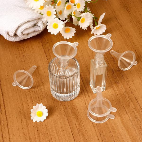 120 Mini Transparenta Plasttrattar, Litet Trattset