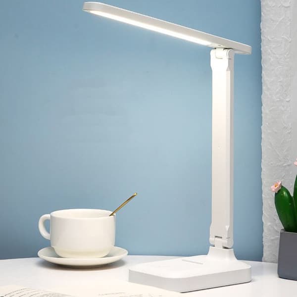 LED Skrivebordslampe - Sammenfoldelig - Brugervenlig Belysning - USB Genopladelig - Moderne Design