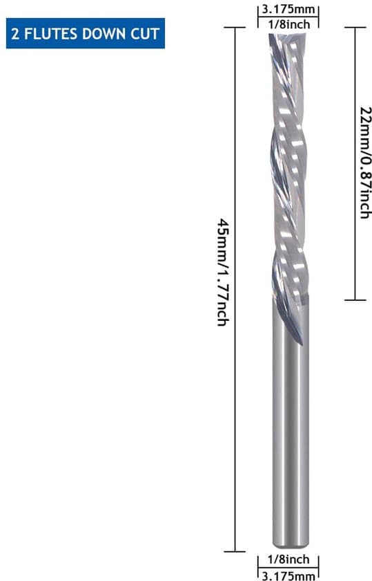 Fräsar för träbearbetning, 10-delad spiralskärare, CNC