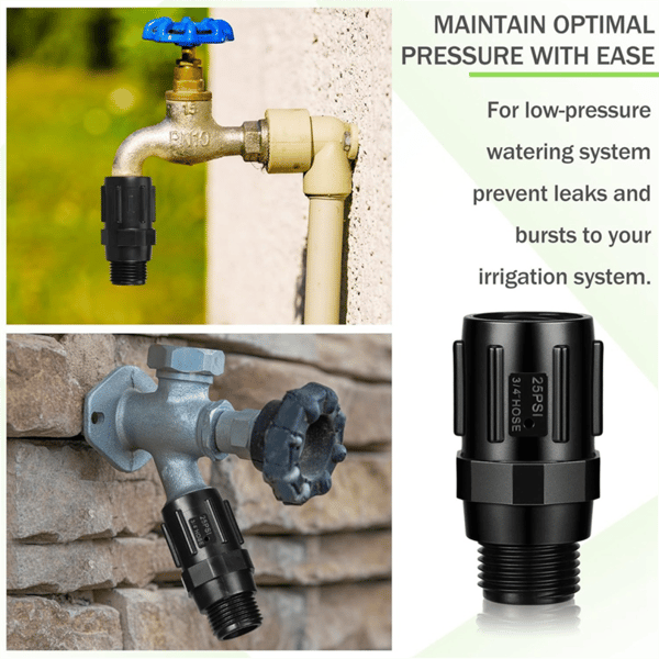 Tryckregulator för droppbevattning (3-pack) 25 PSI