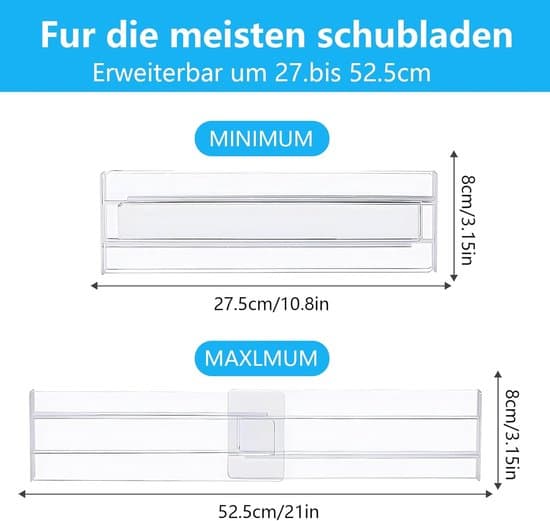 Makeup Organizer - 10 Skuffer - Transparent