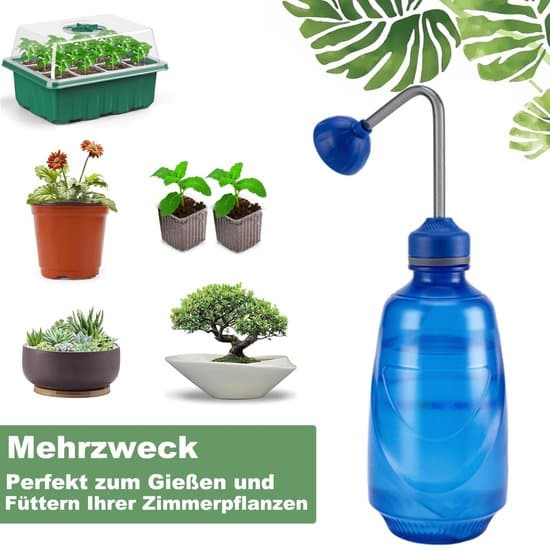 Mini vandkande 450ml - Multifunktionel blød vandsprøjte til frøplanter og planter