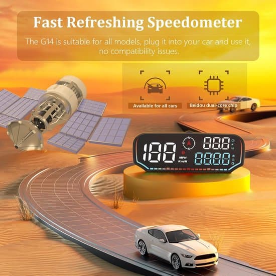 GPS speedometer, digital MPH-display, head-up display til alle køretøjer