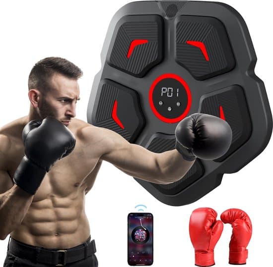Boxningsmaskin, smart Bluetooth väggmonterad modell med handskar