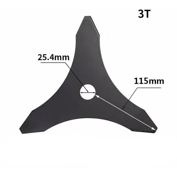 Buskruderblade, specialdesignede tretandede torneblade, buskrydder