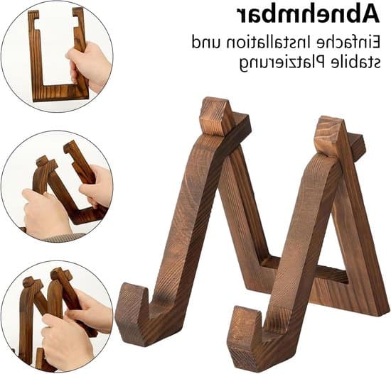 - Sammenklappelig bogstander - Bogholder i træ