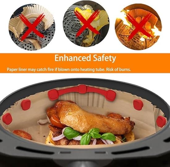 Airfryer bakplåtspappersmagneter, 12 silikonmagneter
