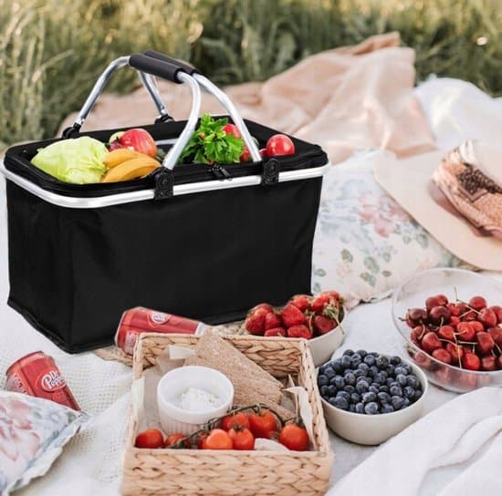 Vikbar Termisk Picknickkorg - Stor Isolerad Shoppingväska
