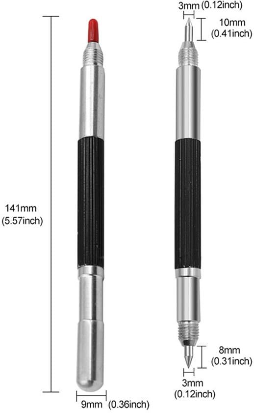 2-pack silver DIY handgravyr-/textpenna