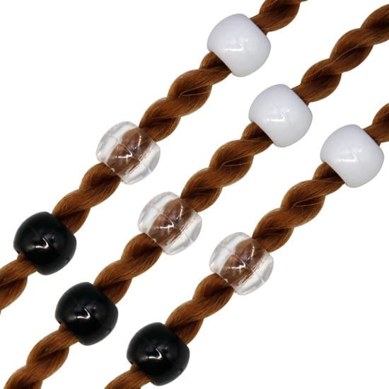 240-delars 12 mm DIY Hårflätnings- och Dreadlockspärlor Tillbehörsset