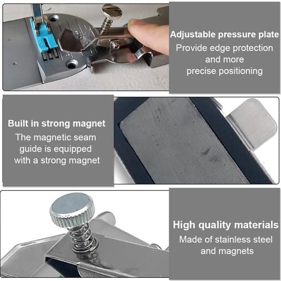 Magnetisk sømguide - Kantguide - Syning