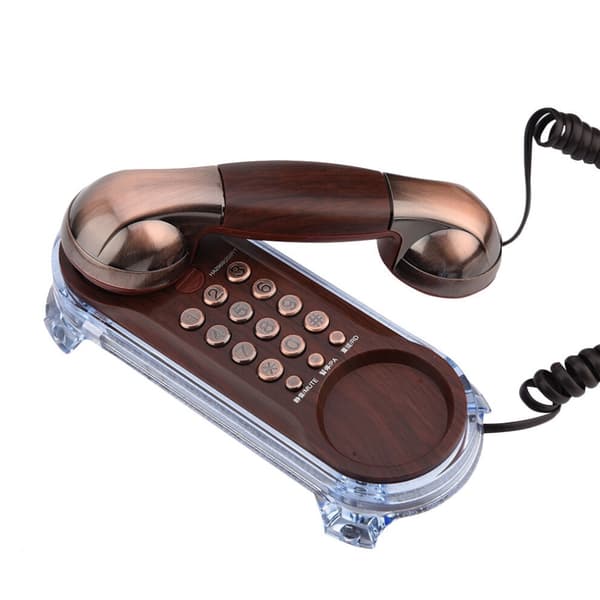 Retro gammaldags väggtelefon