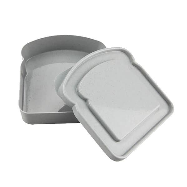 Bærbar toast sandwich boks (2-pak) - Grå