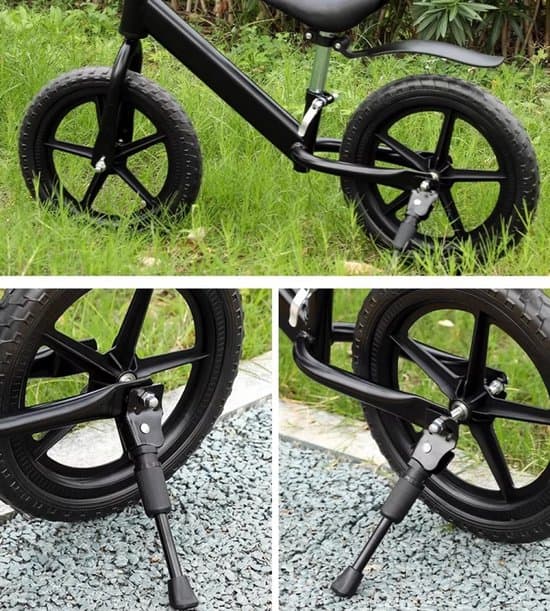 Universal sidemonteret cykelstativ - Ultrastabil base - Sort