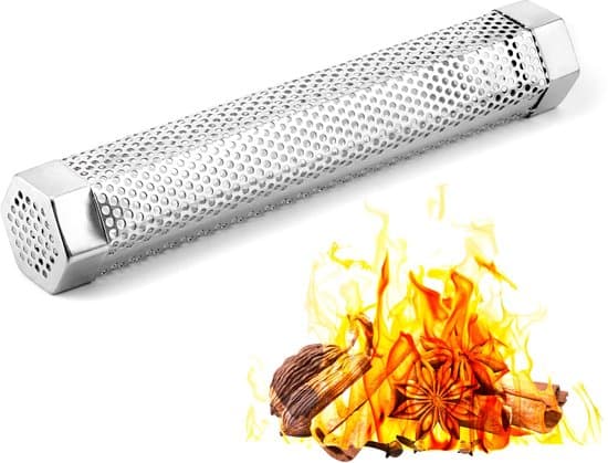 Rökrör för grill - Hållbart rostfritt stål - 30,5 cm