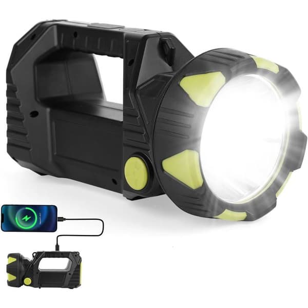 Taskulamppu - Ladattava - Erittäin kirkas LED - USB-virtapankki - 8 tilaa