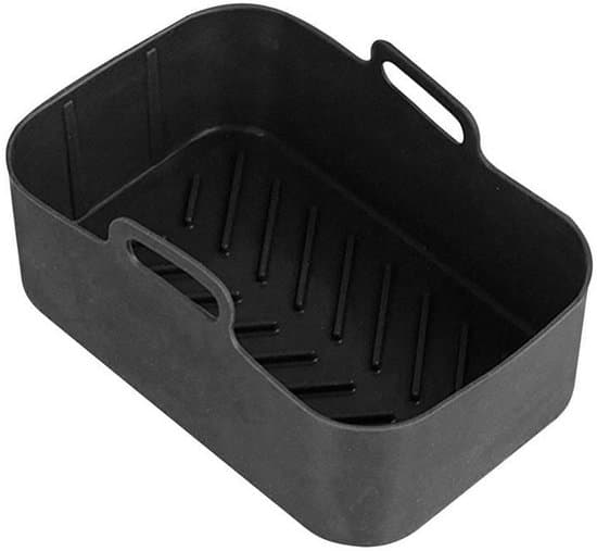Fritös silikonbakformar - rektangulära - 2-pack - blå