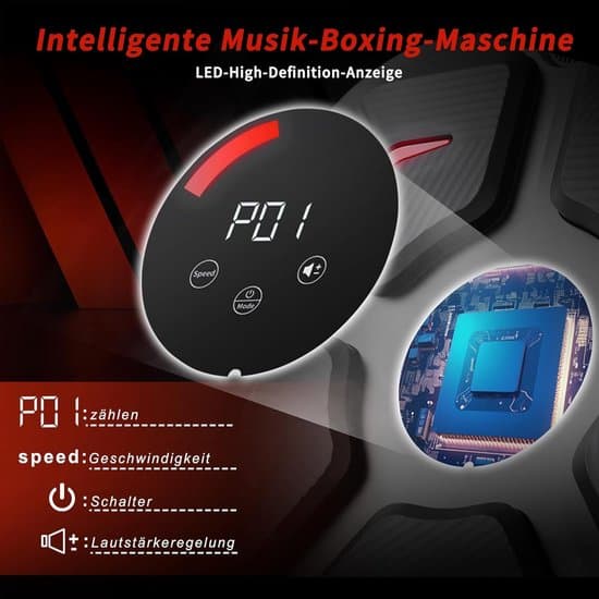Boksemaskine, smart Bluetooth vægmonteret model med handsker