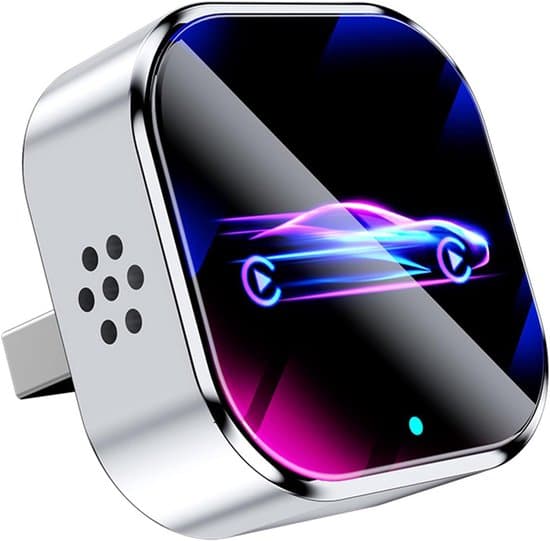 2026 Trådløs CarPlay-adapter, kablet til trådløs, Mini-USB-design til biler med kablet Apple CarPlay, Plug & Play, stabil forbindelse til iPhone