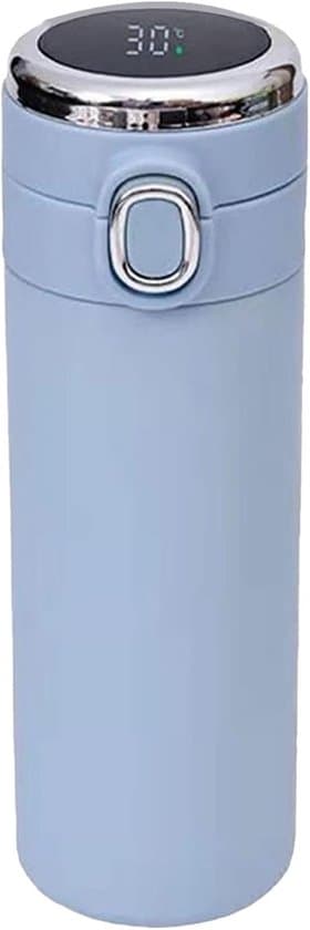 Smart vandflaske - 420 ml - Rustfrit stål - Blå