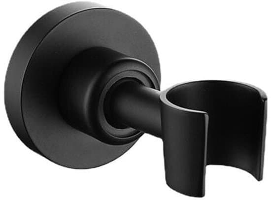 Sort brusehovedholder, 304 rustfrit stål brusehovedholder, 360° justerbar universal håndbruserholder