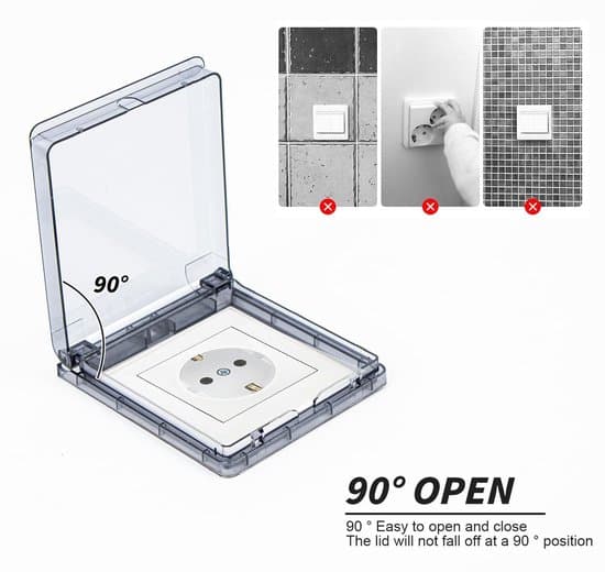 4-pack Typ 86 Självhäftande Uppfällbara Transparenta Pluggskydd
