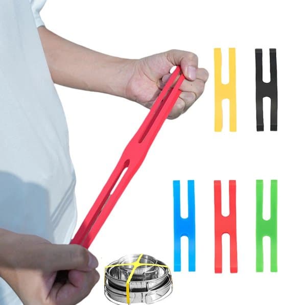 5-pack elastiska band för utomhusmatlådor, H-typ fixerande tätningsband