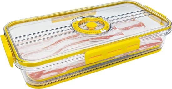 Förseglad förvaringsbehållare för bacon och pålägg med lock, 1-pack
