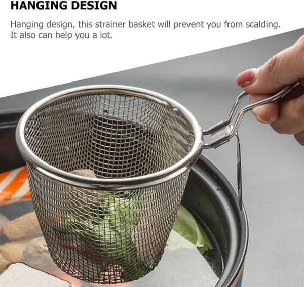 Silställ för hot pot, nudelsil – silver