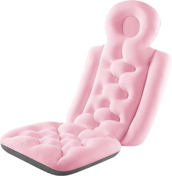 Helkroppsbadkudde - Halkfri - Rosa