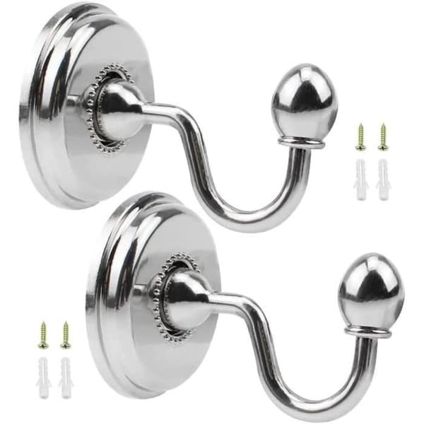 U-formade metallkrokar - 2-pack - Enkel installation - Inomhus