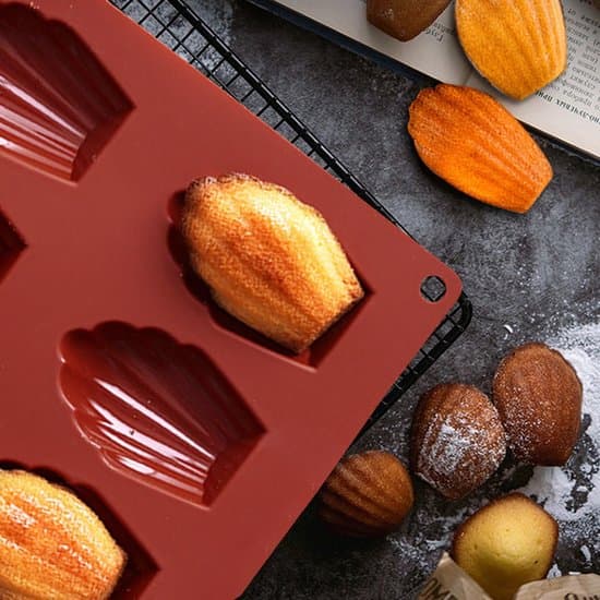 Silikon Madeleine Bakform - Skalformade Kakformar - 3 Delar