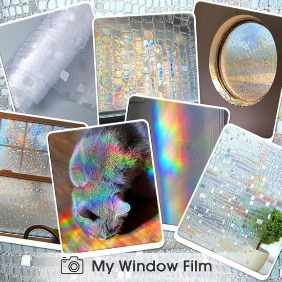43x200 cm 3D Regnbåge Elektrostatisk Antireflex Fönsterfilm